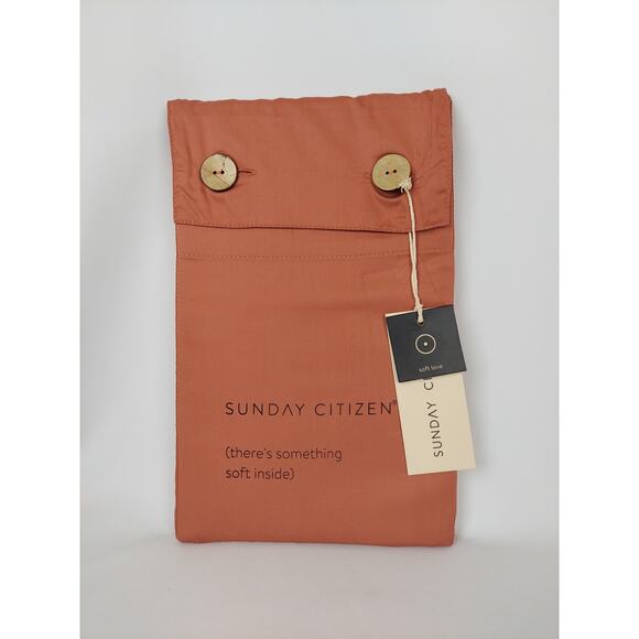 Sunday Citizen Premium Bamboo 2 Piece King Size Pillow Cases in Clay - Picture 1 of 3